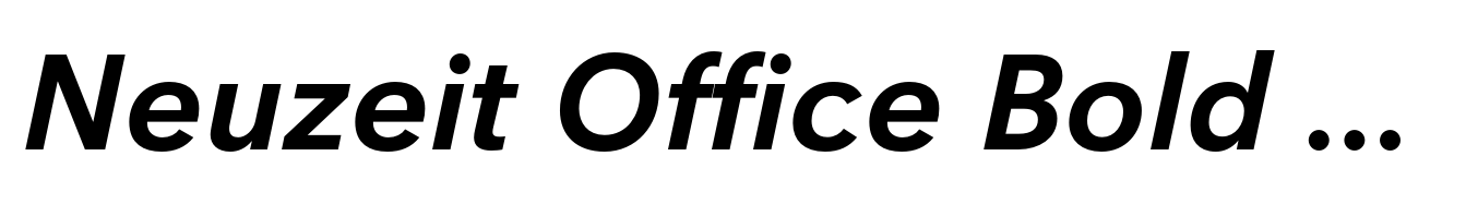 Neuzeit Office Bold Italic